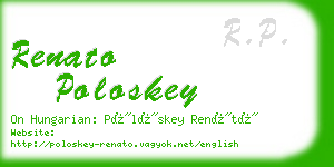 renato poloskey business card